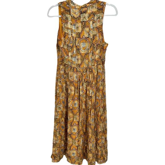 Anthropologie Goldspun Paisley Midi Dress - Picture 4 of 6